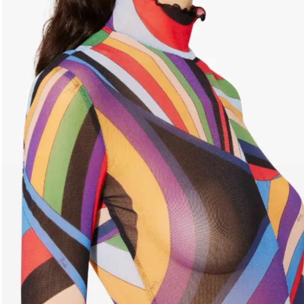 Pucci Sheer Abstract Catsuit